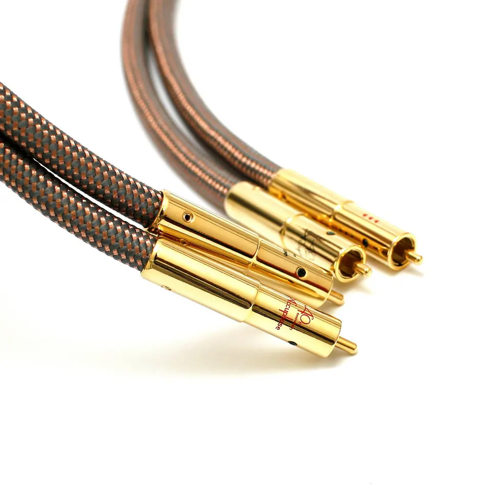 Kabel RCA Hifi Accuphase 40. Edycja rocznicowa kabel Audio RCA pozłacana wtyczka