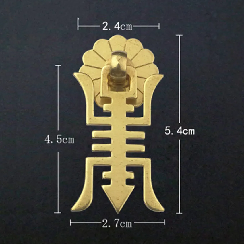 

Китайский Ретро Стиль латунная ручка для шкафа с выдвижными ящиками Потяните антикварную бронзовую гибкую подвеску кухонный шкаф дверная ручка