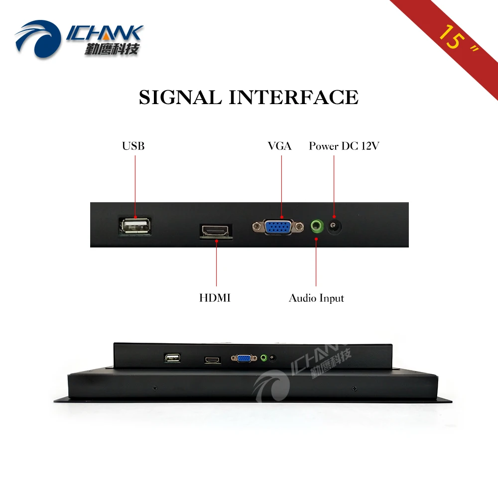 15 Inch Pc Monitor 1024X768 Hdmi-In Usb Embedded Frame Driver Gratis Multi-Point Capacitieve Touch Lcd-Scherm ZQ150TC-58D