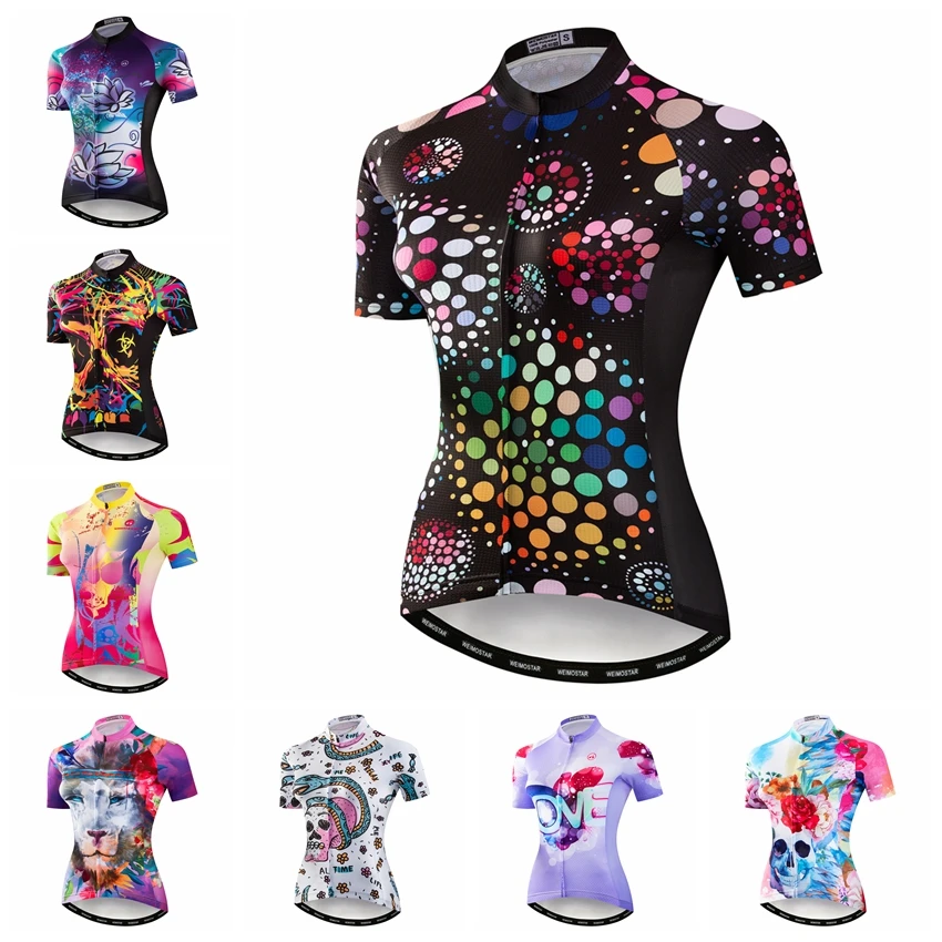 

Cycling Jersey women Bike Jerseys road MTB bicycle Clothing Short Sleeve Outdoor sportswear maillot Racing top red