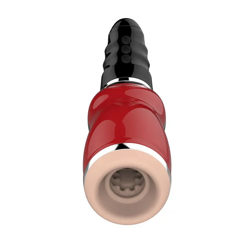 LUOGE Deep Throat Clip Suction Male Masturbator Airbag Pressure Suck Oral Sex Machine 12 Vibrating Erotic Toys Penis Practise