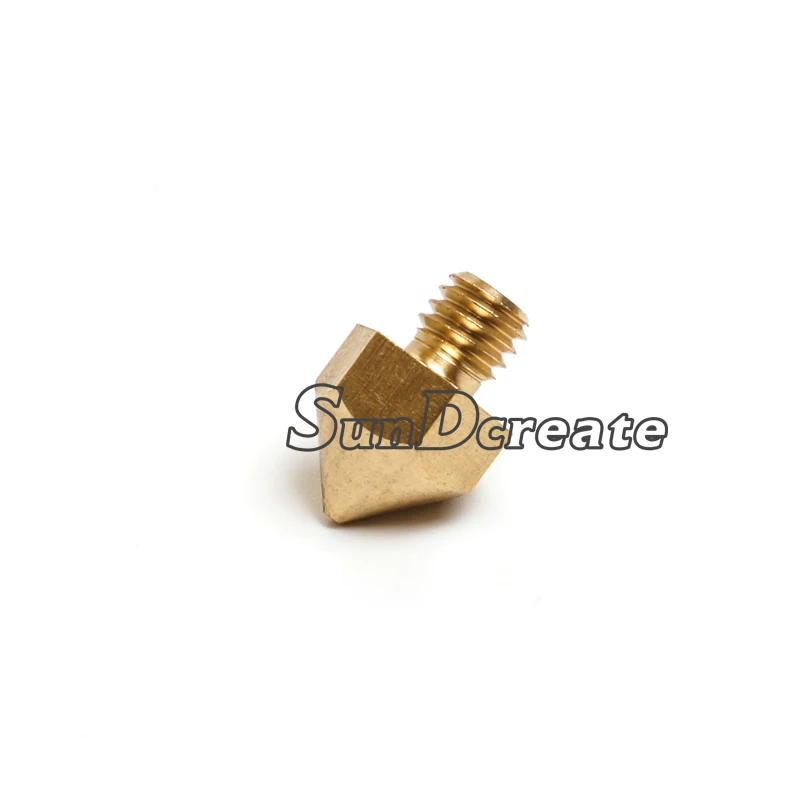 SunDcreate 5pcs/lot 3D Printer Nozzle 0.2mm 0.3mm 0.4mm 0.5mm Extruder Print Head For Ultimaker 3D Printer 3.0mm filament