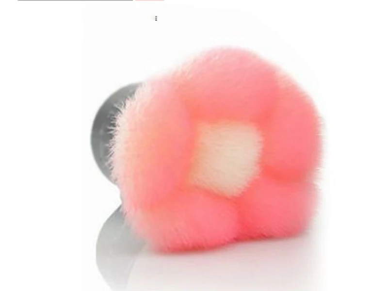 

200pcs/lot New Excellent Pink Flower Face Single Brush Kabuki Blush Brush Powder Brush Cosmetics Cheek Makeup brush