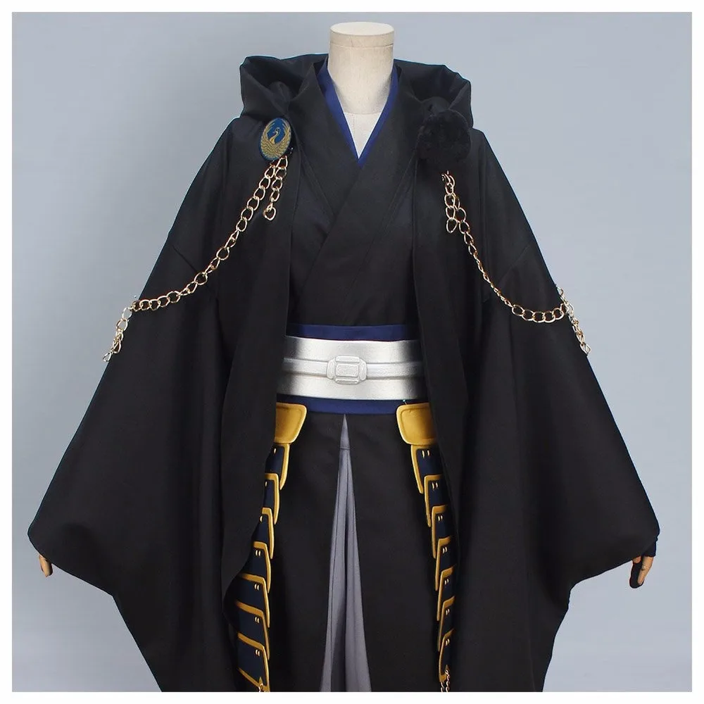 Tsurumaru Kuninaga Cosplay Touken Ranbu Tsurumaru Kuninaga Black Cosplay Costume Custom Made Any Size