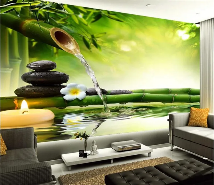 

Customize any size 3D wall murals living room, modern fashion beautiful new pictures Bamboo Ching wallpaper murals