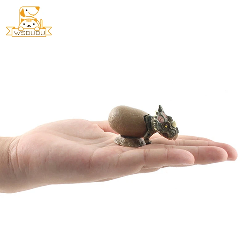 Mini Dinosaur Hatch Egg Triceratops Maiasaura Tyrannosaurus Rex Action Figure Decor Model Cute Animal Figurine Toy Children Gift