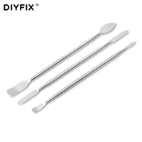 DIYFIX 3 Pcs Metal Spudger Scraper Professional Mobile Phone Tablet PC Metal Disassembly Rods Repairing Tools Set
