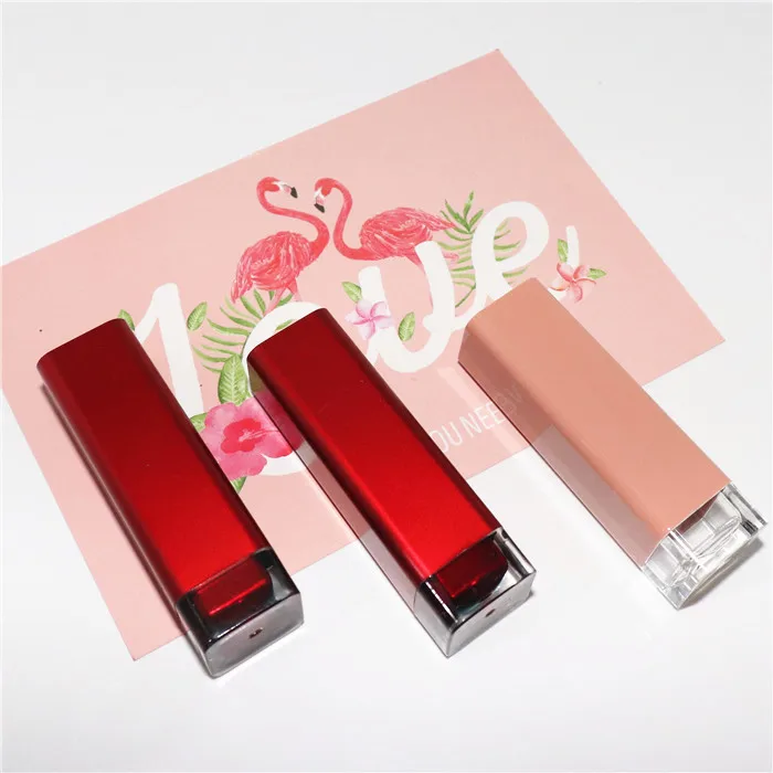 

New 5g Sweet Empty Lipstick Lip Rouge Plumper Tubes Pink Red Lip Balm Containers Refillable Travel Plastic Bottle Case 20pcs/lot