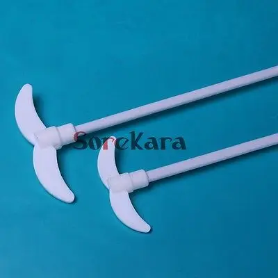 Length 250mm 300mm 400mm 500mm PTFE  Stir Paddle Oar Dia 40mm 55mm 65mm 85mm 100mm 118mm Stirrer Stirring Blade Rod Dia 7mm