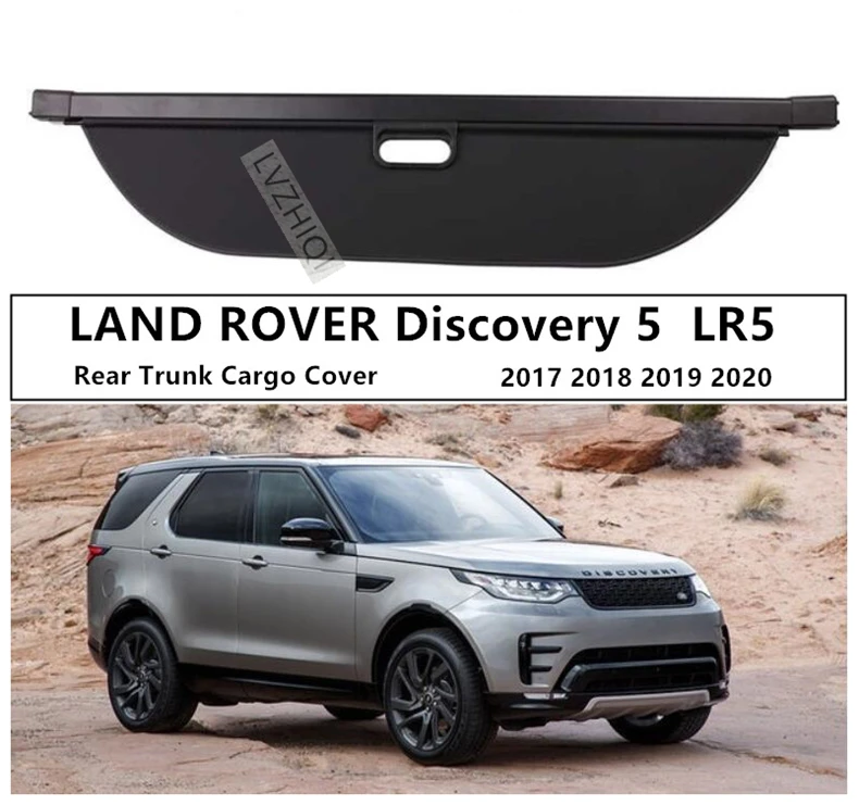 

Rear Trunk Cargo Cover For LAND ROVER Discovery 5 LR5 2017 2018 2019 2020 2021 High Qualit Car Security Shield Accessories Black