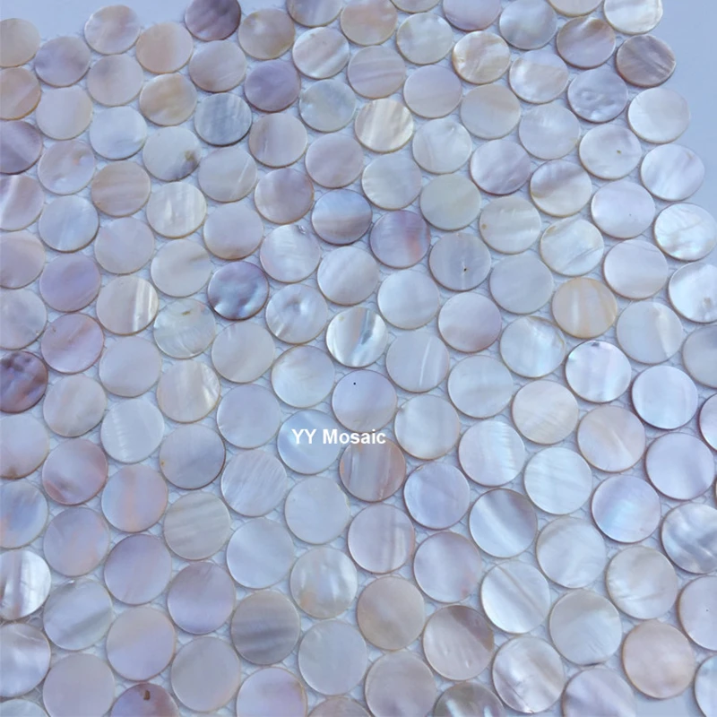 Natural Colorful Shell Mosaic Mother of Pearl Kitchen Splashback Wallpaper Bathroom Background Shower Decoration Wall Tiles