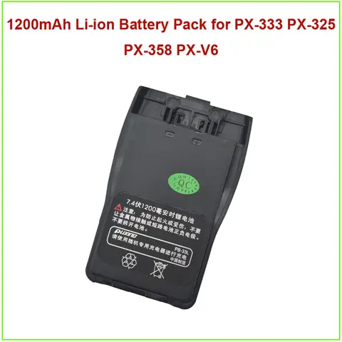 DC7.4V 1200mAh 리튬 이온 배터리 팩 PUXINGPX-333 PX-325 PX-358 워키 토키 라디오