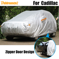 Buildreamen2 Full Car Cover Waterproof Outdoor Sun Rain Snow Resistant Cover Dust Proof For Cadillac Seville STS SRX CTS XTS