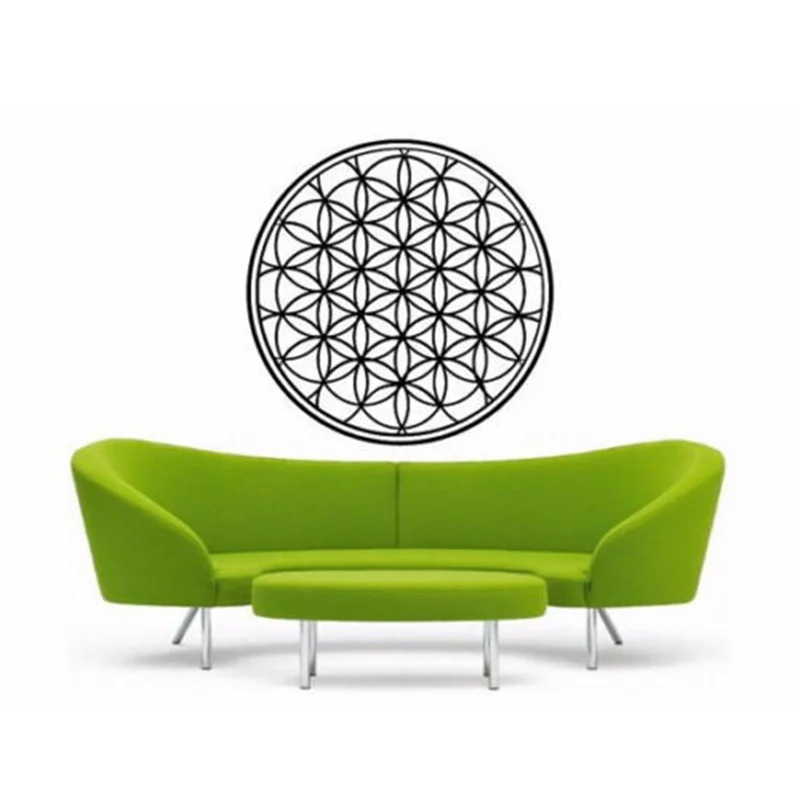 New Flower of Life Decal | Rainbow Vinyl Wall Sticker | Sacred Geometry |Holographic 56X56CM