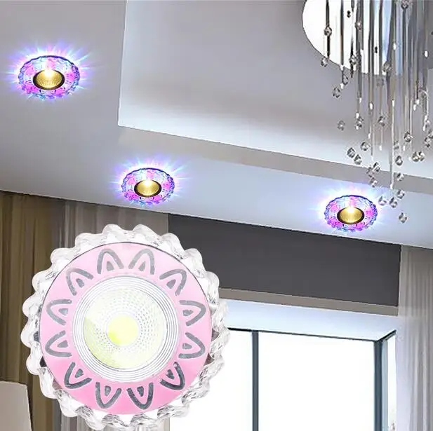 Heldere LED Downlight 3 w warm wit/wit wit/RGB Ronde LED Plafond Inbouwspot Licht 220 V -240 V