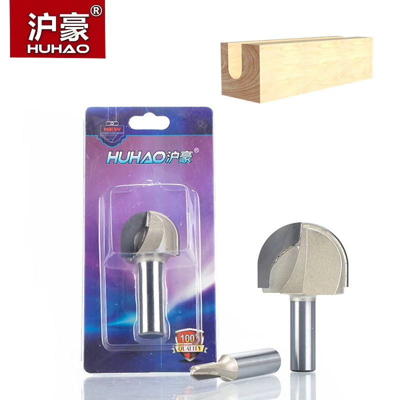 Chinahuhao Coating Keperakan Seng 1 Pcs 1/4 "1/2" Shank Bulat Bulat Router Bit Cove Kotak Woodworking Cutter Wolfram Karbida Router Bit untuk Kayu Endmill