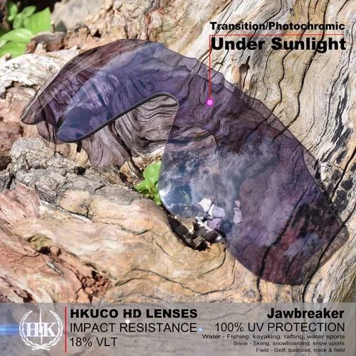 HKUCO lentes fotocromáticas de repuesto para Jawbreaker, color gris claro