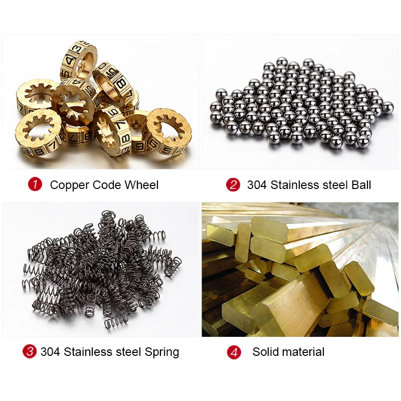 Can Set Your Own Password Padlock for Secret Notebook Small Furniture Cabinet Drawer Suitcase Storage Bag Digit Combination Lock