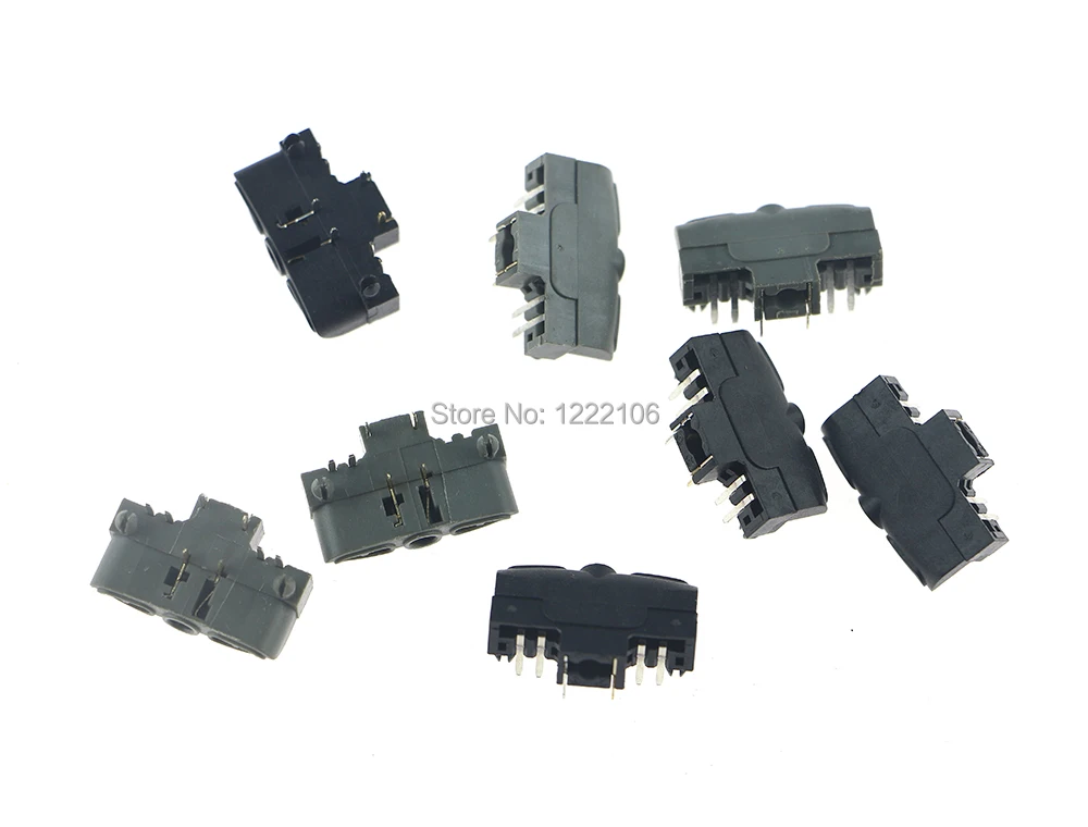 1 قطعة نوعية جيدة إصلاح أجزاء سماعة مقبس فتحات ل XBOX360 لاسلكيّ ذراع تحكّم سلكيّة أسود ورمادي