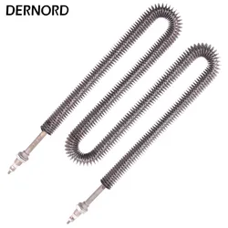 DERNORD 220v 2000w Electric Finned Tubular Heater Air Oven Heating Element with M12 Thread Fin heater