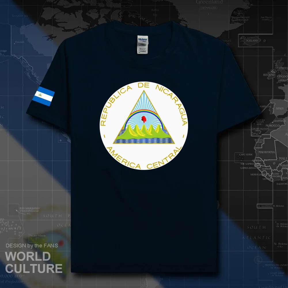 Nicaragua men t shirts fashion jerseys nation team cotton t-shirts clothing tees country sporting footballer NIC Nicaraguans 20