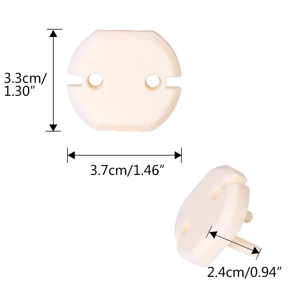 Tomada de tomada elétrica infantil, tomada de segurança para crianças, proteção anti-choque elétrica, protetor, capa giratória, com 10 peças