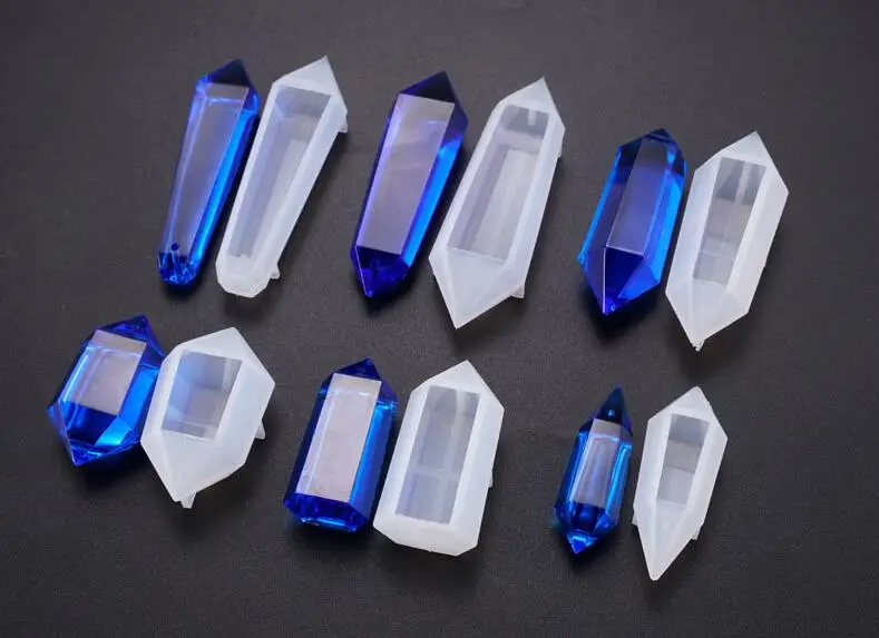 

Geometry Irregular stone pendant with hole Silicone Mold Resin Silicone Mould handmade DIY Jewelry Making epoxy resin molds