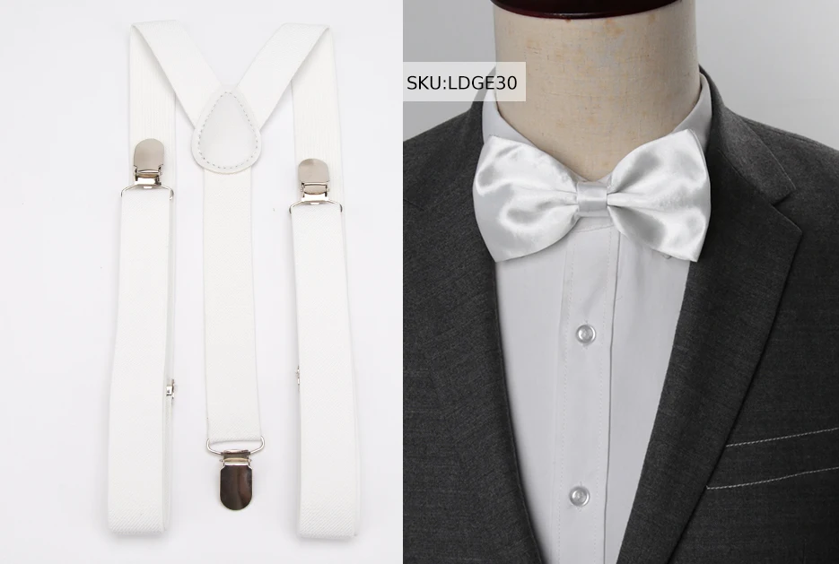 Hosenträger Fliege Set Männer Mode Suspensorio für Mann Junge Frauen Bowtie Hosenträger Hosen Tirantes Hochzeit Freizeit Hemd Bleibt – Detail 28