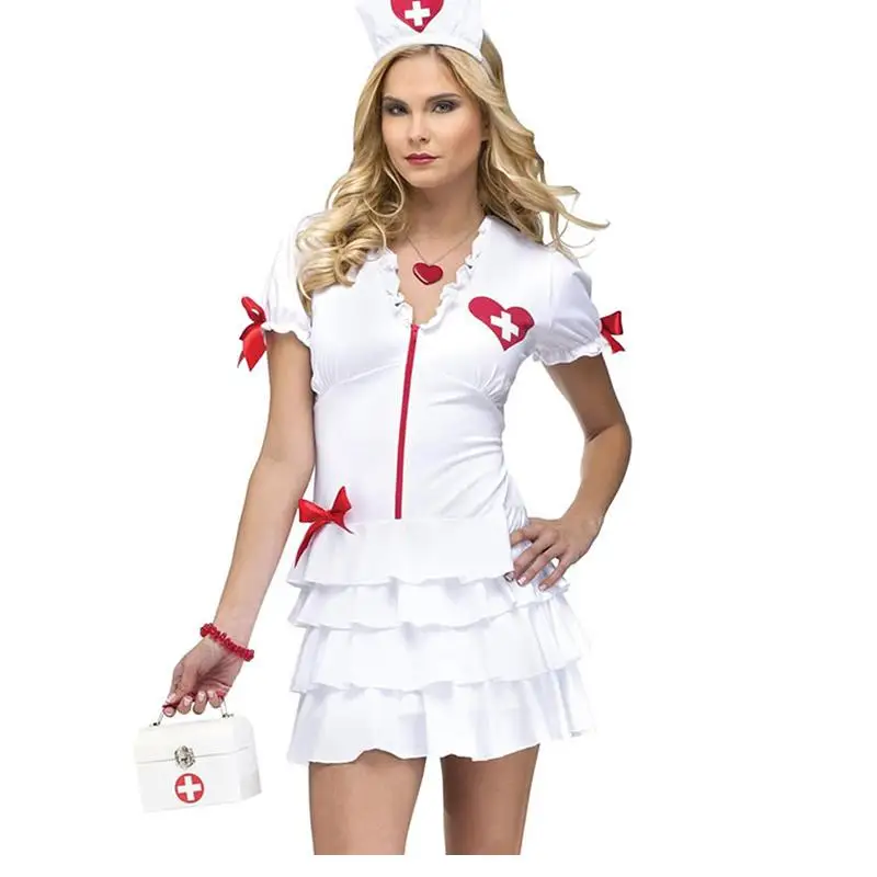 

Sexy Nurse Halloween Costume Carnaval Costume Women Flirty Nurse Costume Cheap Price Women Portfolio Hot Sale W846139