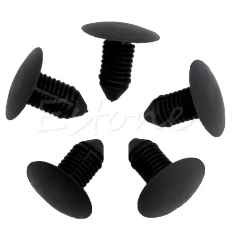 20Pcs Car Bumper Fender Plastic Rivets 10mm Hole Black Fasteners for Ford New hot