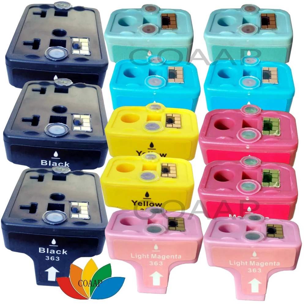 Imagem -01 - Cartuchos de Tinta Compatíveis com hp 363 para hp Photosmart 3310 7180 8230 8250 C5180 C6280 C7180 C7280 D7145 D7360 13