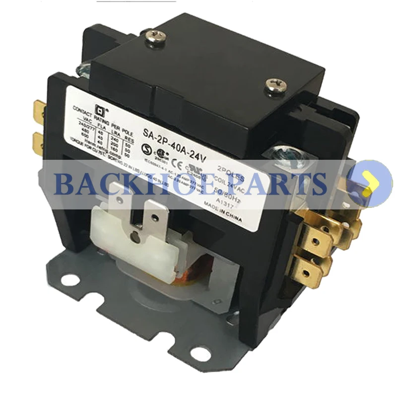 SA-2P-40A-24V Definite Purpose Contactor 2Pole 40FLA 24V AC Coil