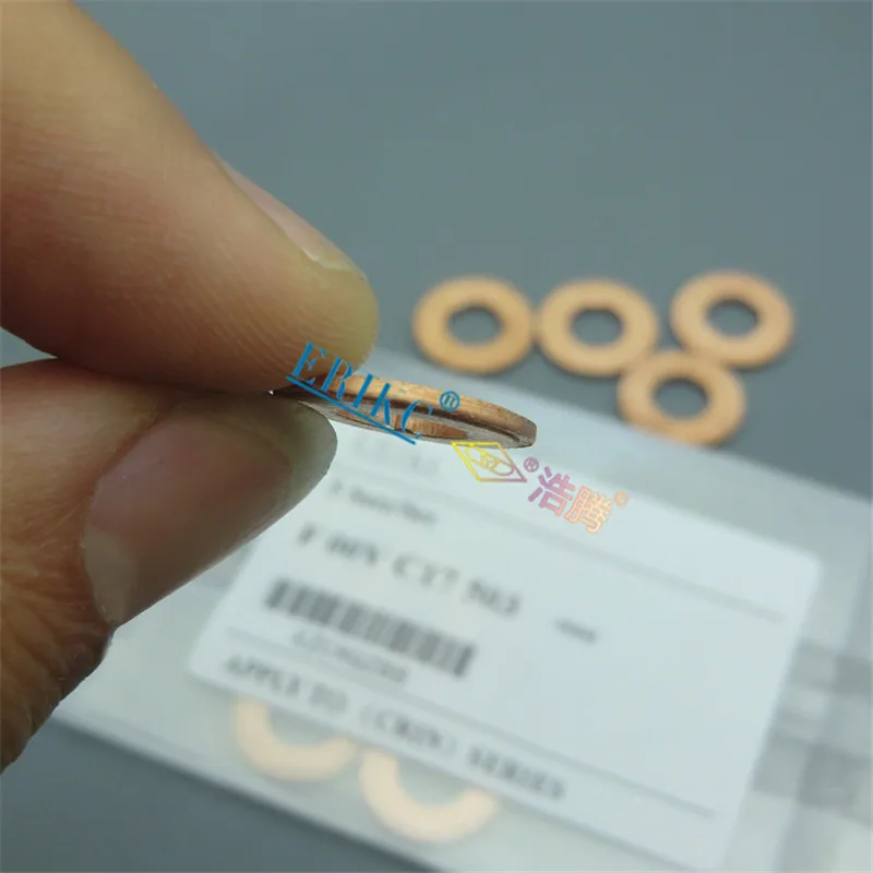 ERIKC 30PCS 1.5mm Diesel Nozzle Copper Washer F00VC17503 Injector Copper Ring Fitting Parts Heat Shield FOOVC17503 For Bosch