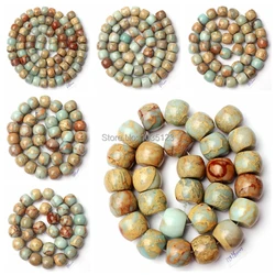 Natural Shou Shan Stone Rondelle Shape 8/10/12/14/16mm Necklace Bracelet Jewelry Loose Beads 15 Inch wj227