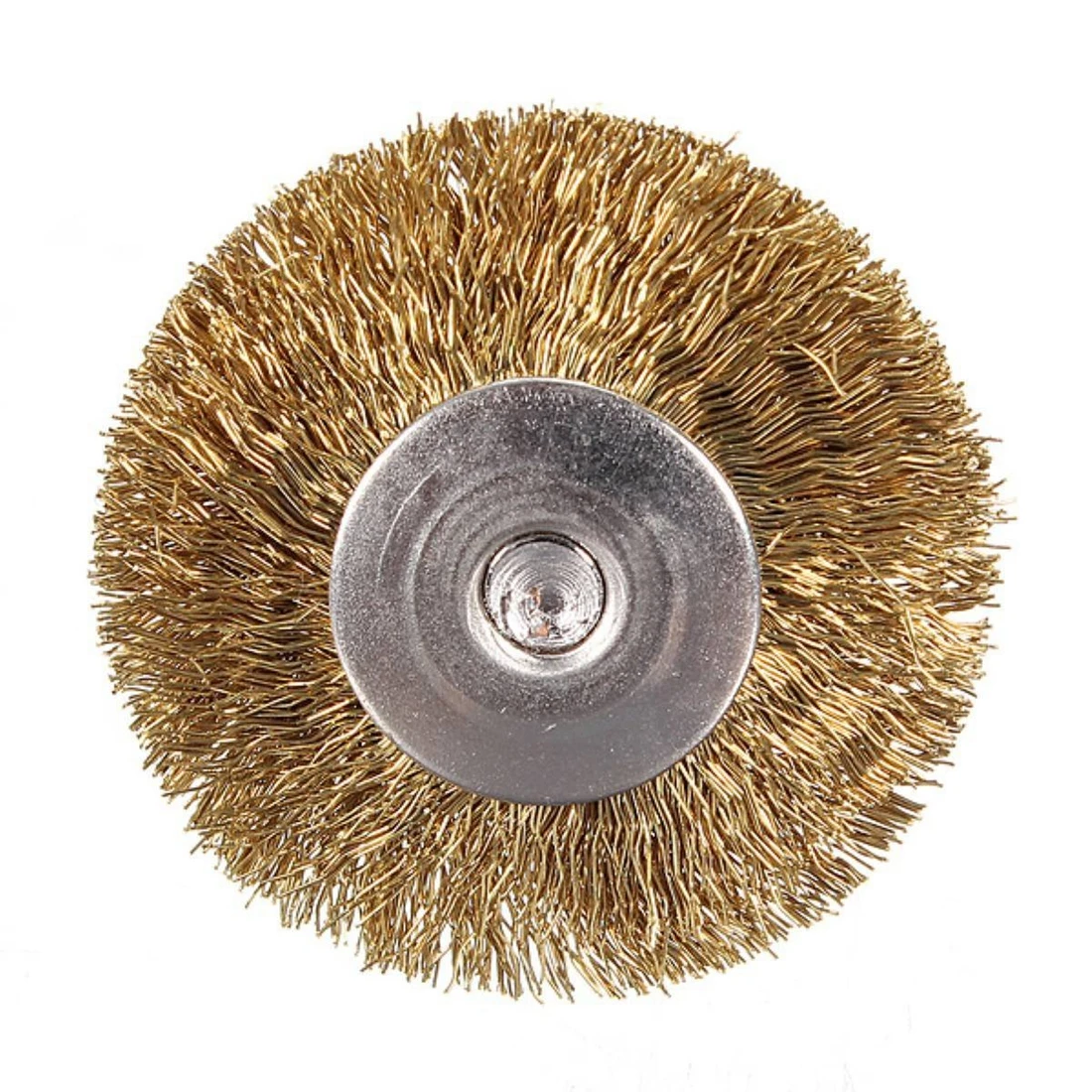 Nuovo arrivo 10 x spazzole metalliche in ottone spazzole rotonde spazzola a disco spazzola per vaso per Dremel 25MM