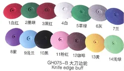 10PCS Assorted 22MM Rubber Buffing Polishing Wheels Saucer-Shaped Without Handle Mixed Color