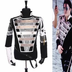 Punk MJ Michael Jackson Germany Military Cool Gaorgeous Teaser Jacket Outerwear for Collection Halloween costume Gift