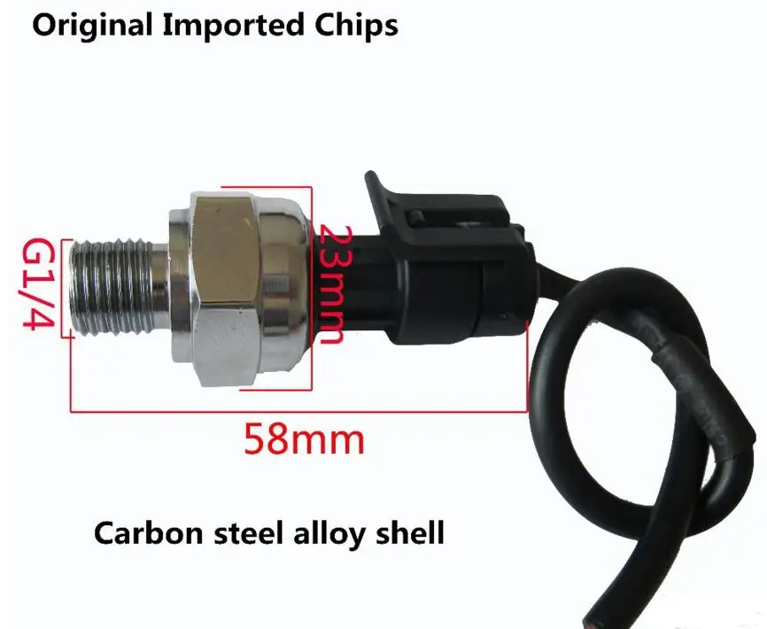 SUS304 Steel Pressure Sensor Transmitter DC 5V G1/4 0-1.2 MPa / 0-174 PSI For Water Gas Oil iSentrol Factory Outlet