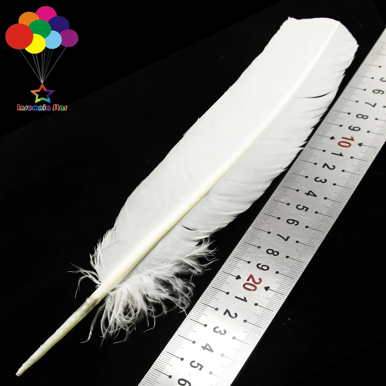 10 Color Goose Plumes, Turkey Pointers, Quill Large Feathers for Fashion Decorations, 10-12in, 10-100PCs per Lot