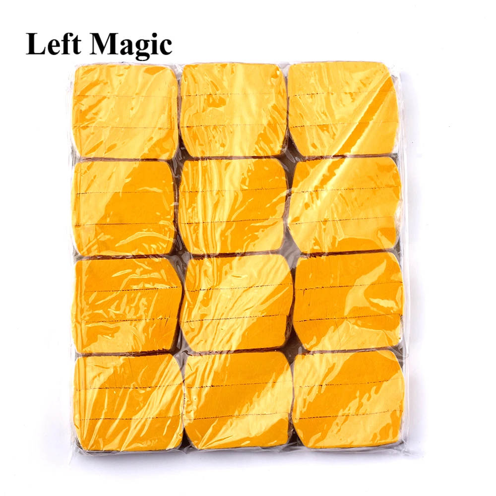 12PCS/Set Colorful Snowflakes Paper Magic Tricks Snow Storm Magic Paper For Magic Show Magician Accessories Classic Toy