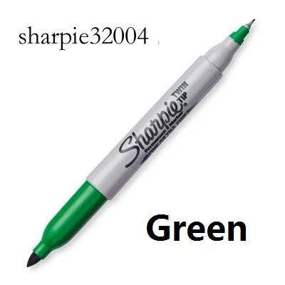 Sharpie Fine Point Dual Tip Round Toe Permanent Marker for Paper Plastic Metal Glass for Office Industrial Paint Writing