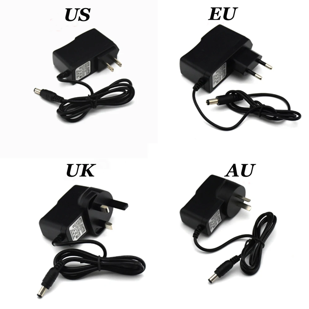 Lighting Transformers AC 100V - 240V to DC 12V 1A 2A  Power Supply Adapter Converter Charger For LED Strip light