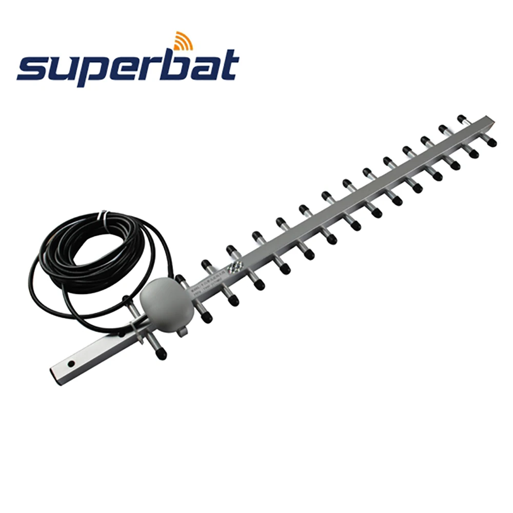 

Superbat 16dbi 1990-2170MHz 3G Yagi Aerial Siganl Booster Antenna for RP-SMA Male Connector 500cm Cable for 3G Wireless