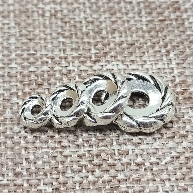 925 Sterling Silver Spacer Beads 6mm 8mm 10mm 12mm for Bracelet Necklace