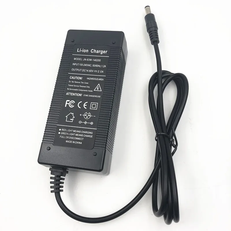 14.6V 2A LiFePO4 شاحن 4 سلسلة 12V 2A Lifepo4 شاحن بطارية 14.4V بطارية الشواحن الذكية ل 4S 12V LiFePO4 البطارية