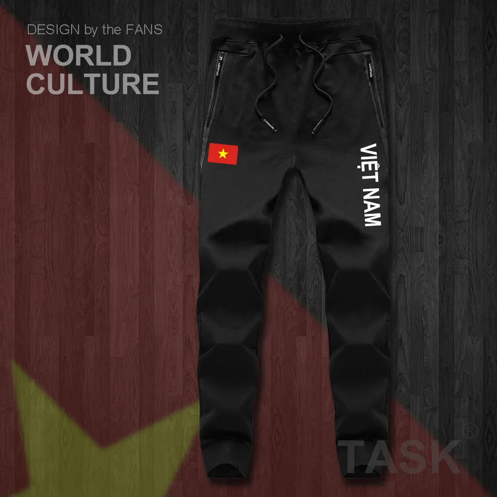 

VietNam VietNamese Viet Nam VNM VN mens pants joggers jumpsuit sweatpants track sweat fitness fleece tactical casual nation NEW