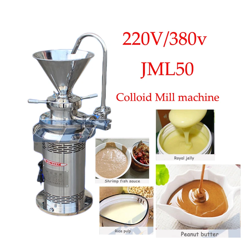 

0.01-0.2T/H Colloid mill sesame colloid mill peanut butter colloid mill soybean grinding machine coating grinding machine JML50