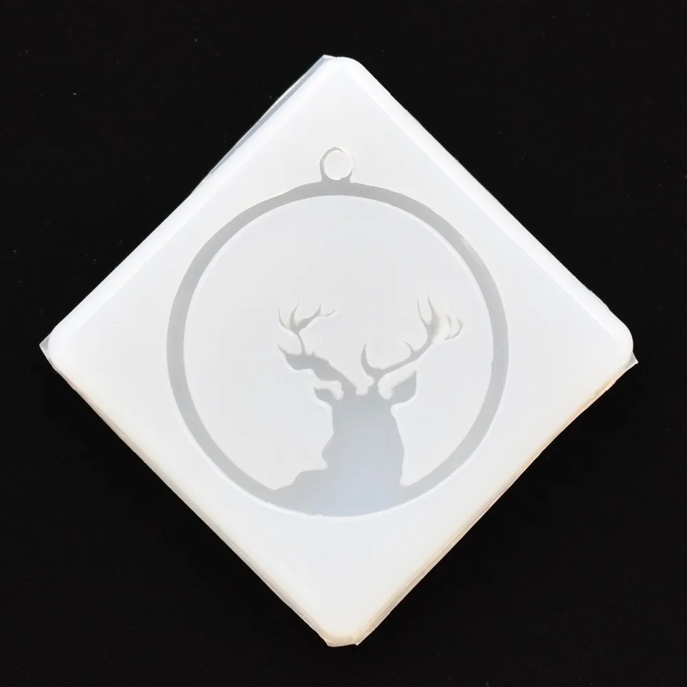 SNASAN Silicone Mold For Jewelry Pendant Frame Butterfly Handmade Epoxy Resin Silicone Mould Mermaid Deer Horse Angel