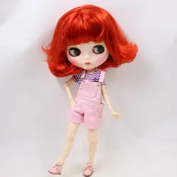 ICY DBS Blyth Doll No.BL1248 Red hair Carved lips Matte customized face Joint body 1/6 bjd ob24 anime girl