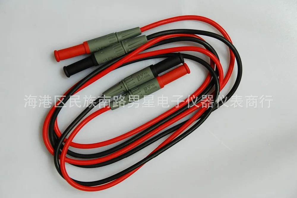 Fast arrival Test leads banana plug test red and black two plugs length 1 m